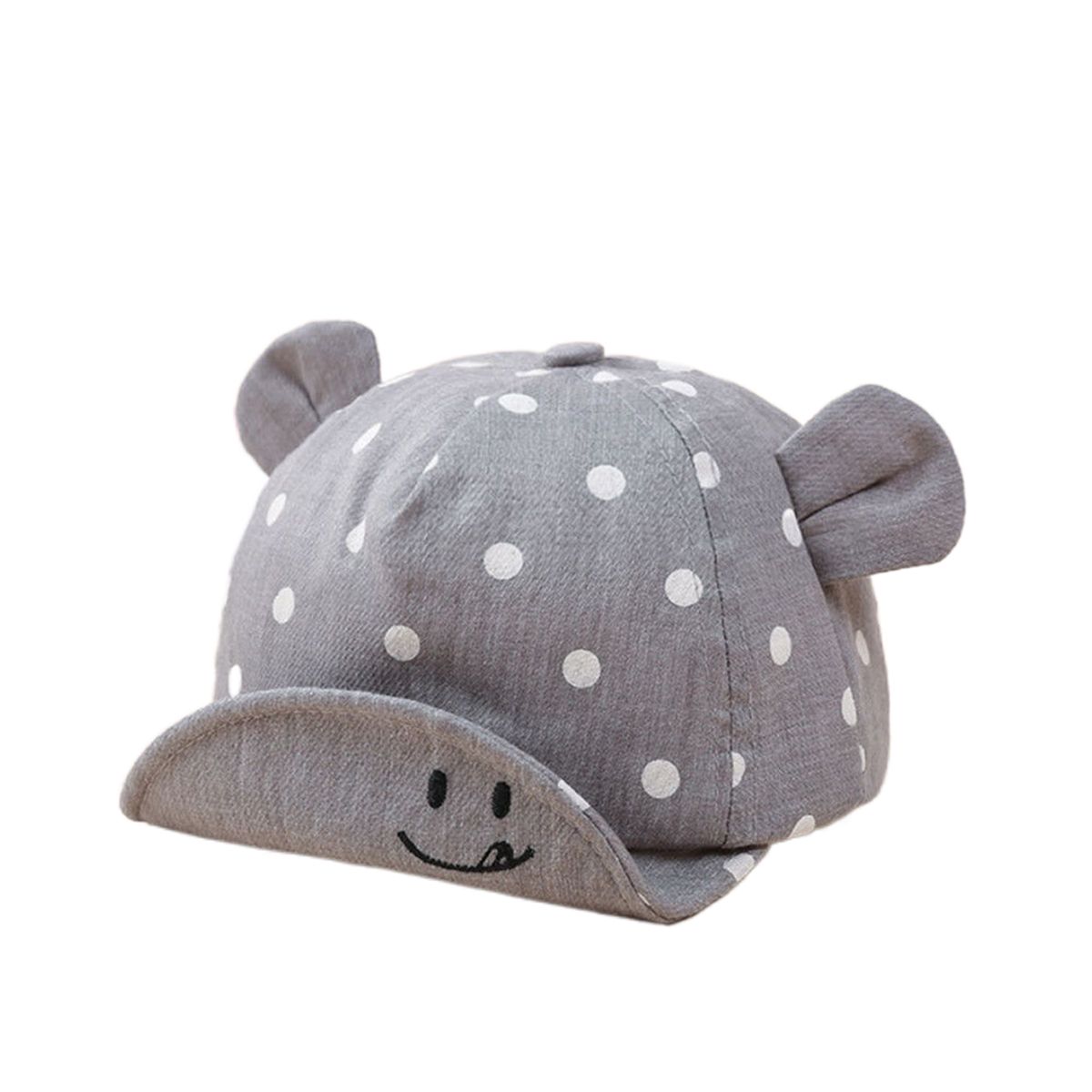 Fashion Baby Hat Dot Pattern Sun Hat With Ears Summer Girls Boys Newborn Photography Props 8-20 Months