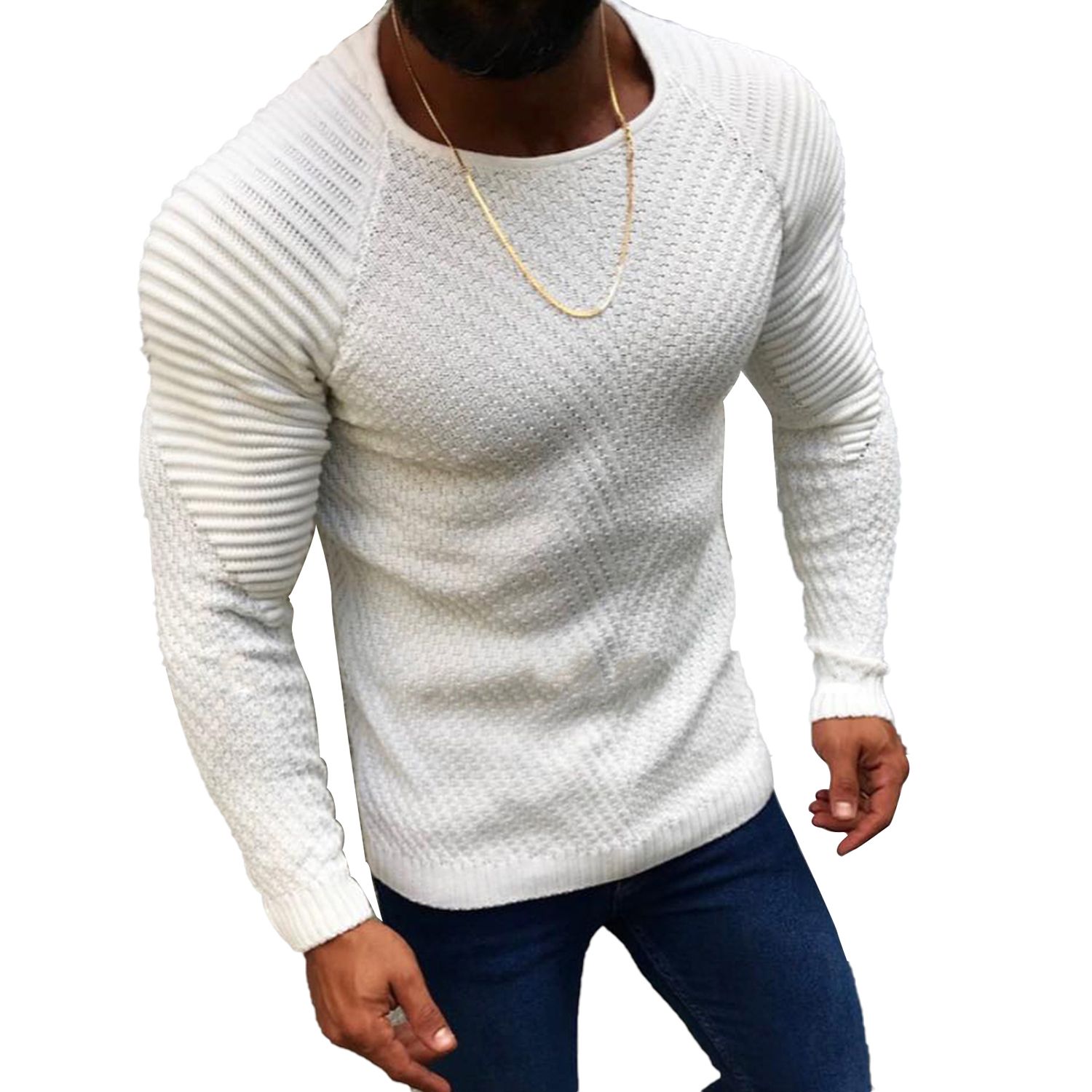 Men Sweater Warm Anti-shrink Men Sweater