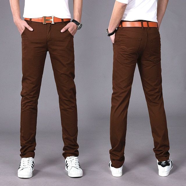 Design Casual Men Pants Cotton Slim Pant Straight Trousers Fashion Business Solid Pants Men Pantalon Pantalones Hombre Homme