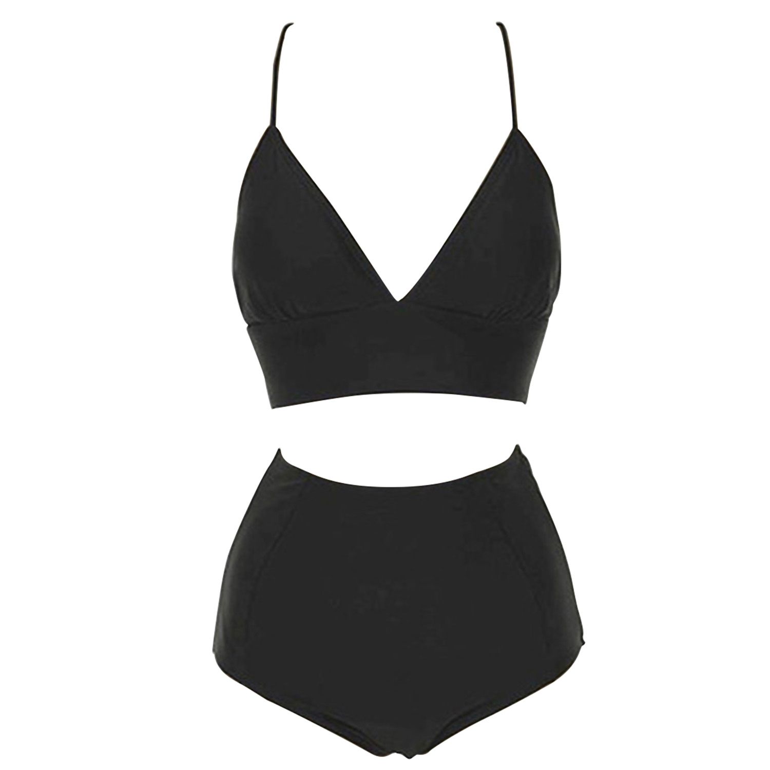 Swimsuit Bandage Split Bikini Deep V Swimwear for Dancing