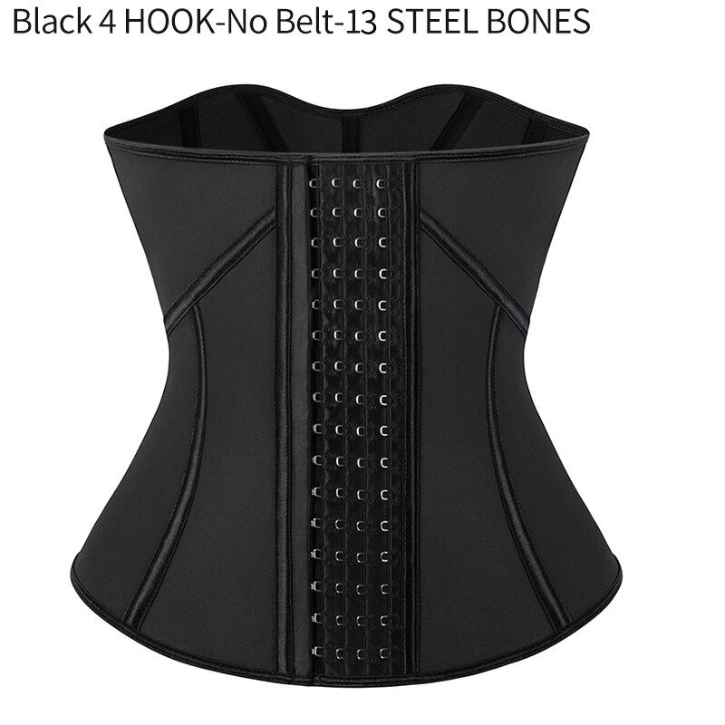 Women Waist Trainer Corset for Weight Loss Latex Waist Cincher Body Shaper Sports Girdle Weight Loss Faja Shapewear Sweat Belt