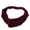 Solid Color Cross Knot Wide Headband Women Makeup Fe Wash Velvet Hair Band