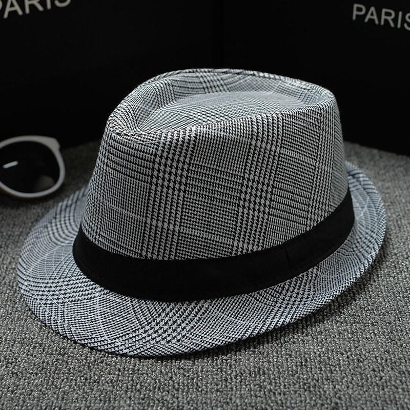 Fashion Retro Men Fedoras Top Jazz Felt Wide Brim Hat Vintage Couple Winter Chapeau Summer Bowler Hats Cap