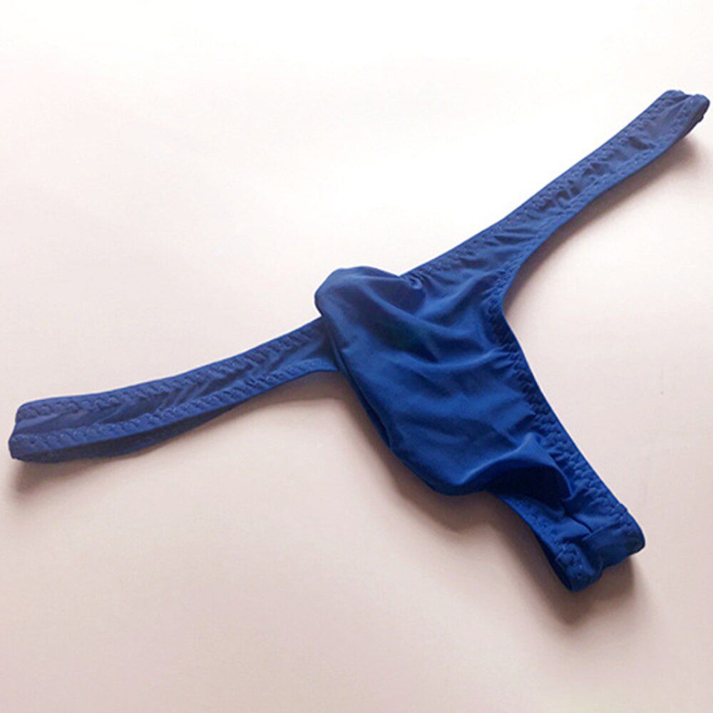 Men's T-Back G-String Briefs Sexy Breathable Tangas Thong Lingerie Men's Thong T-pants Men