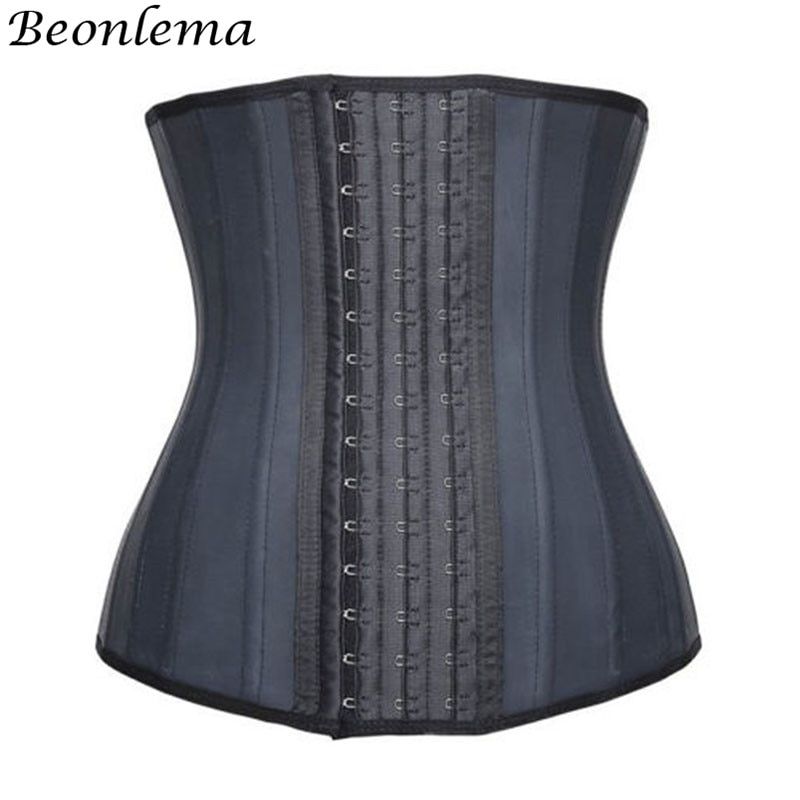 Beonlema 25 Steel Boned Latex Body Shaper Modeling Ss Slimming Sheath Waist Trainer Belt Women Girdles Tummy Shapewear