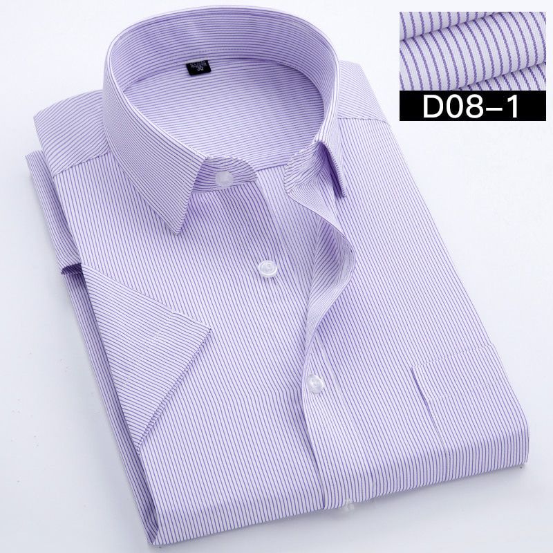 Men's New Business Suits Solid Color Shirts Classic Fashion Lapel Design Casual Office Social Tie Work Clothes Quality Shirt 5XL