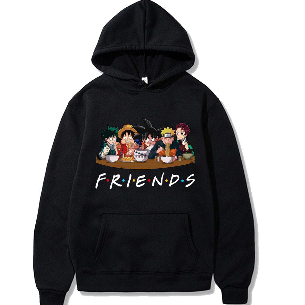 Anime My Hero Academia men/womens Print Friends Long Sleeve Demon Blade Oversized boy/girls Hoodies Sweatshirts Clothes