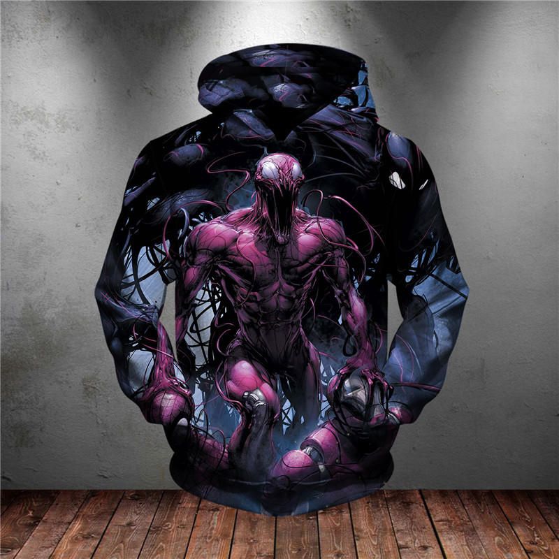 Sweatshirt Customize Design Venom 3D Printed Hoodies Unique Pullovers Tops Men Clothing F76
