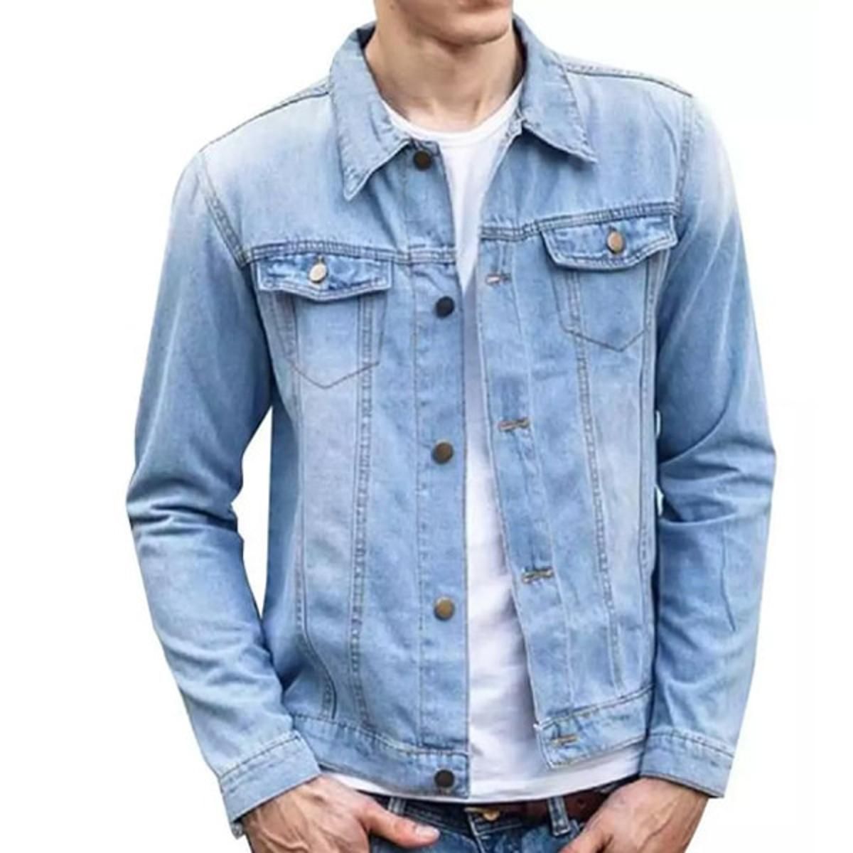 Light Blue Denim Jacket For Men - Denim Jacket - Denim Jacket For Men
