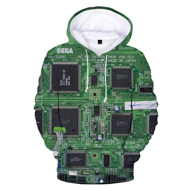 Electronic C 3D Printed Men's Hoodies Uni Hooded Sweatshirts Funny Tracksuit Men Women  Hop Fashion Casual Hoodie