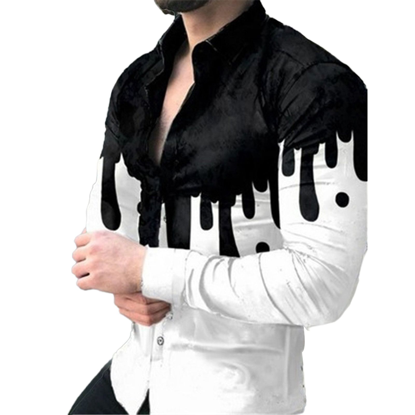 Spring Shirt Fit Vintage Men Shirt