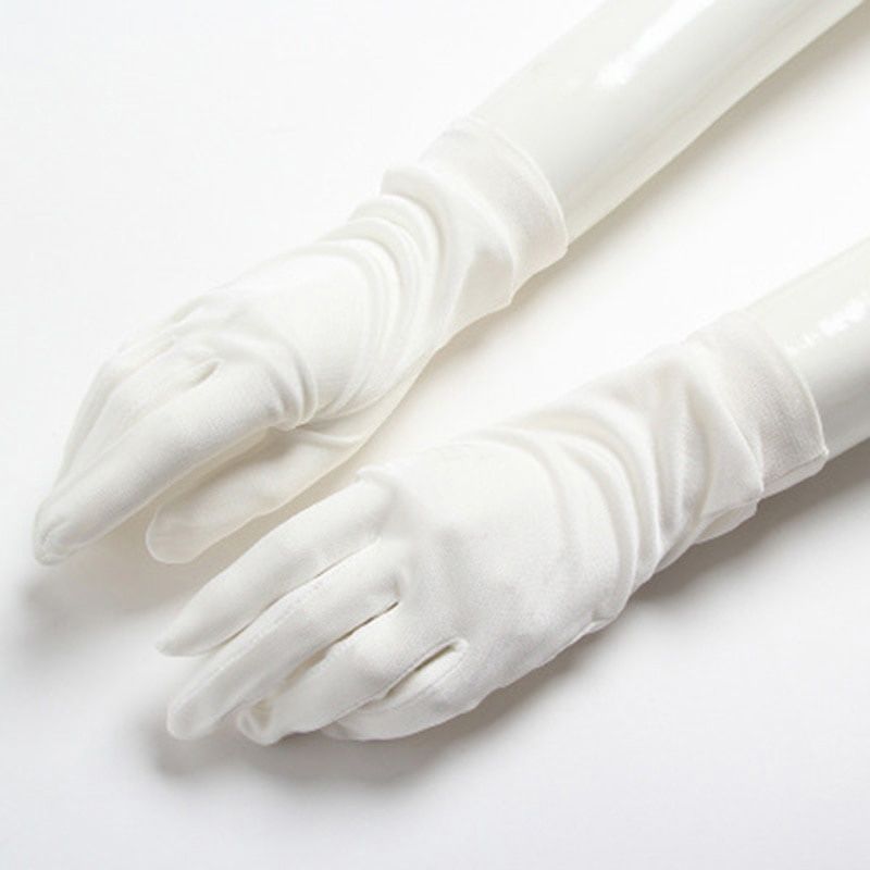 Natural Mulberry Silk Gloves Summer Female Ultra Thin Breathable Sleep Moisturizing Sunscreen Anti-UV Driving Mittens M51