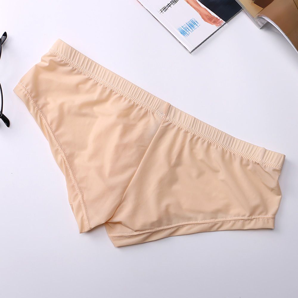 Men's Ice Silk Low Waist Boxer Breathable Sexy Men's Boxer Men's Ice Silk Low Waist Boxer Breathab
