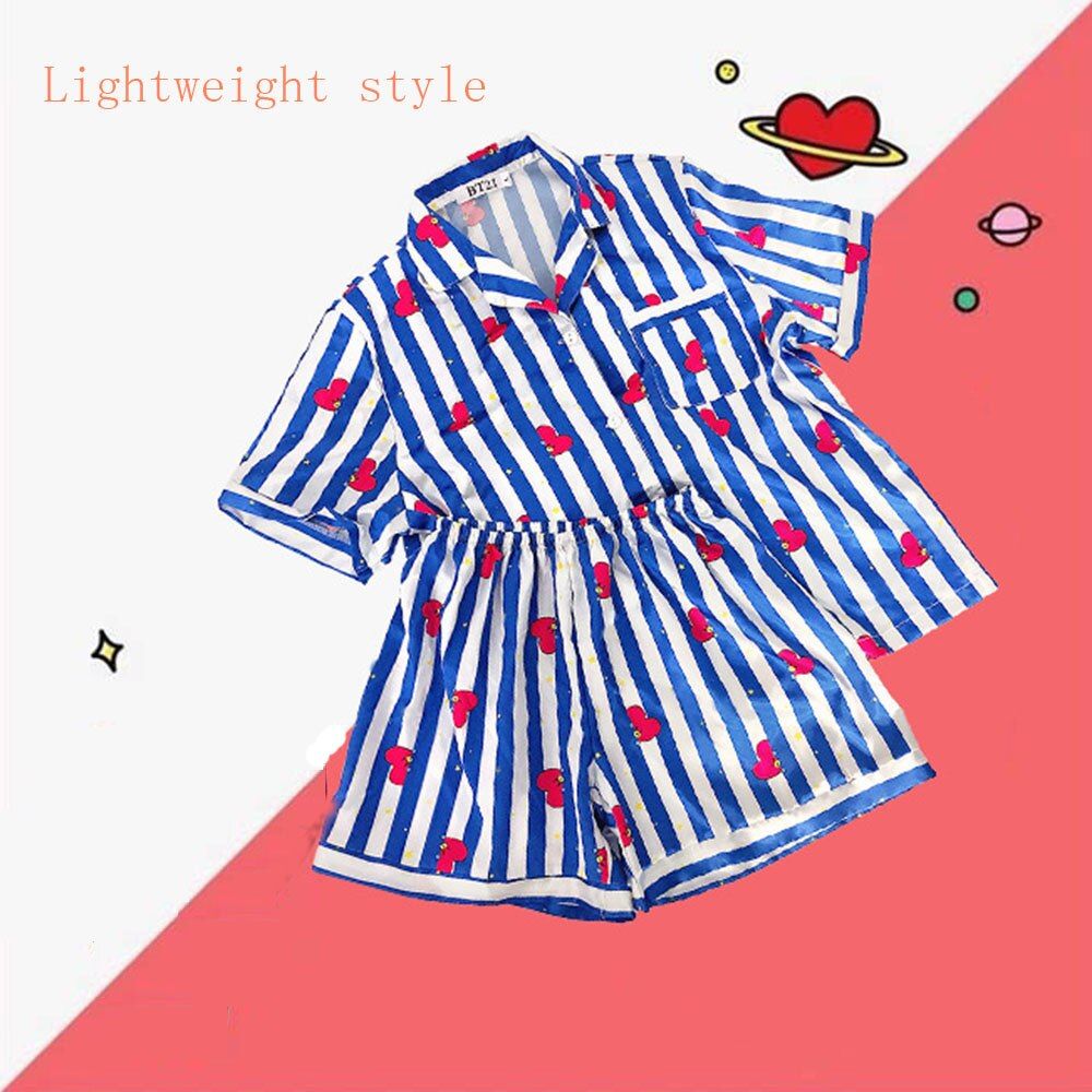 Cartoon Sleepwear Pajamas Suit For Women Clothes Bedroom Set Winter Warm Long Sleeve Pajamas Lingerie Sleepwear