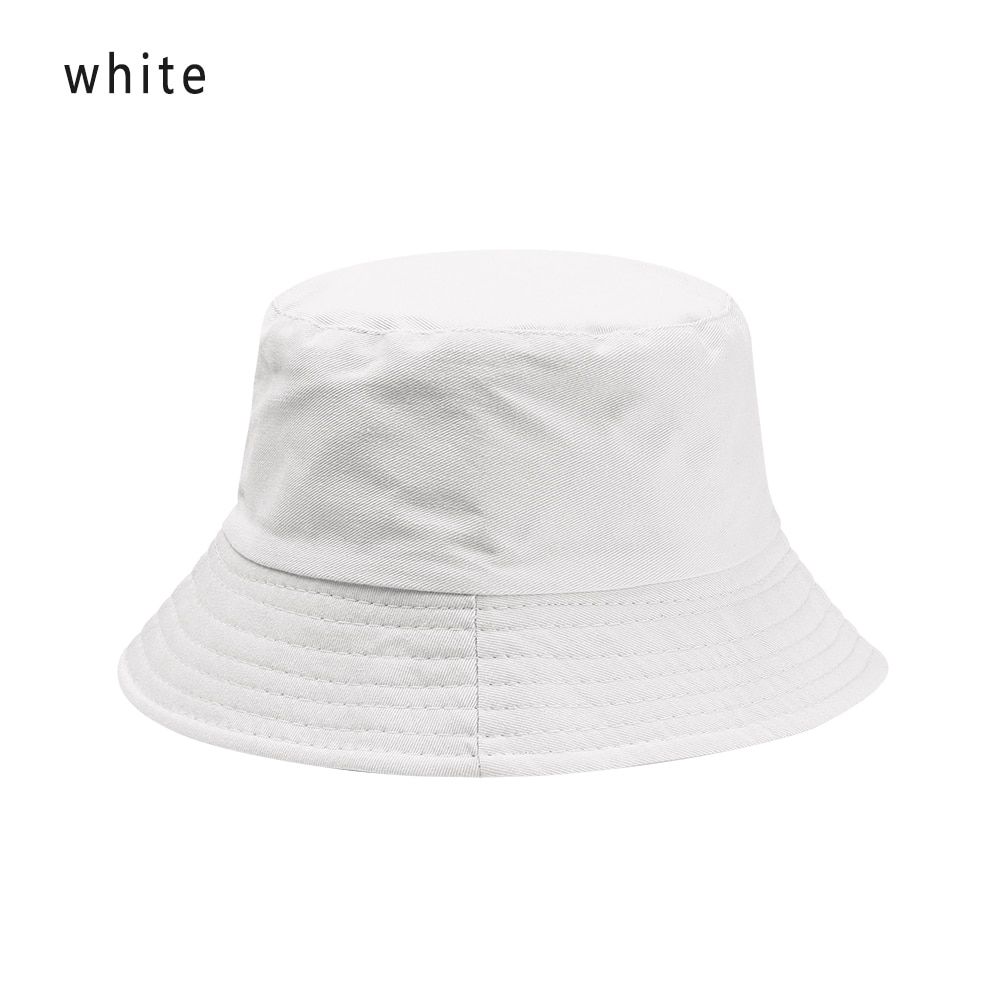 Candy Color Fisherman Cap Unisex Summer Foldable Bucket Women Outdoor Sunscreen Fishing Hunting Casual Cotton Sun Caps