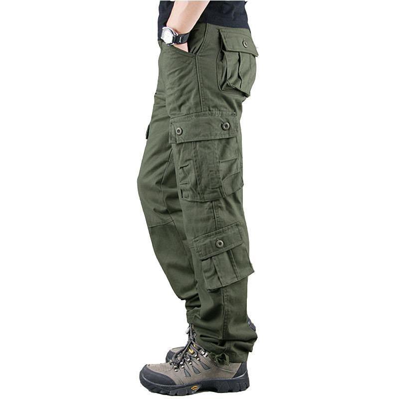 Men's  overalls  pants tactical pants outdoor street sports loose straight-leg pants durable work pants