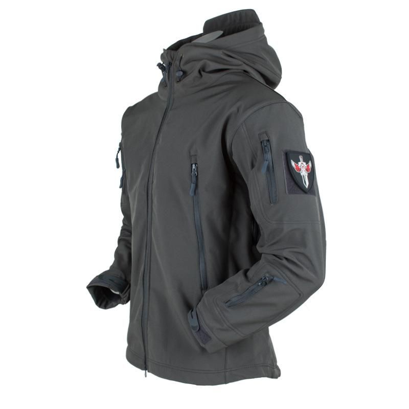 OIMG Men'S Soft Shell Military Zipper Jackets