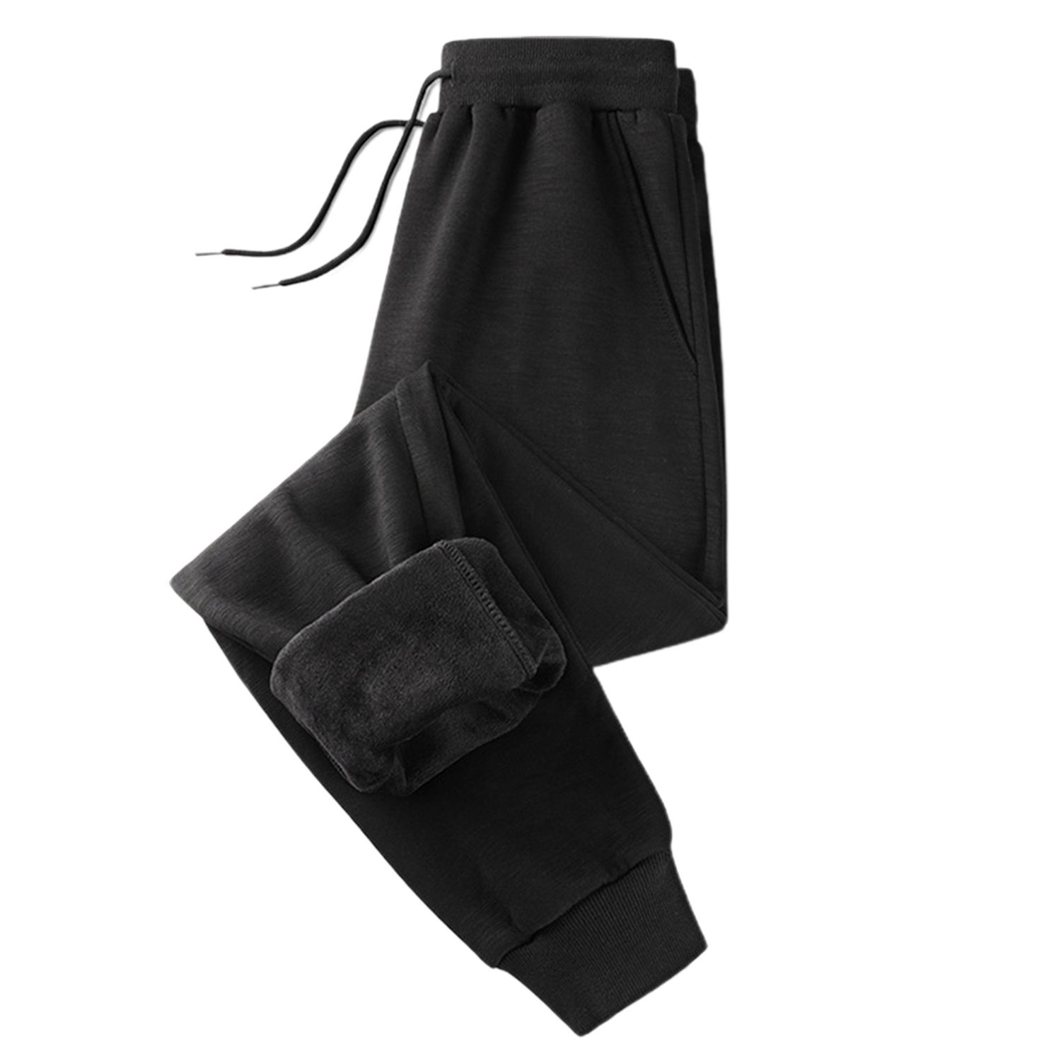 Sweatpants Elastic Waist Loose Warm Trousers