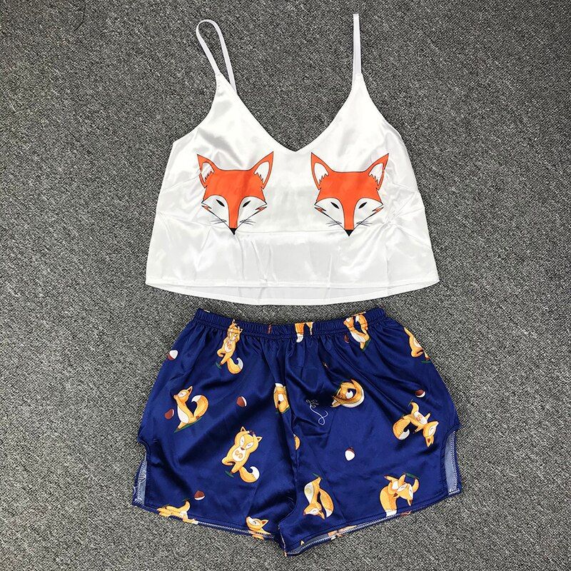 Backless Satin y Pajamas Black Lace Pajamas With Pants Loose Spaghetti Strap Intimate Lingerie Sleepwear Women Pj Set Unicorn