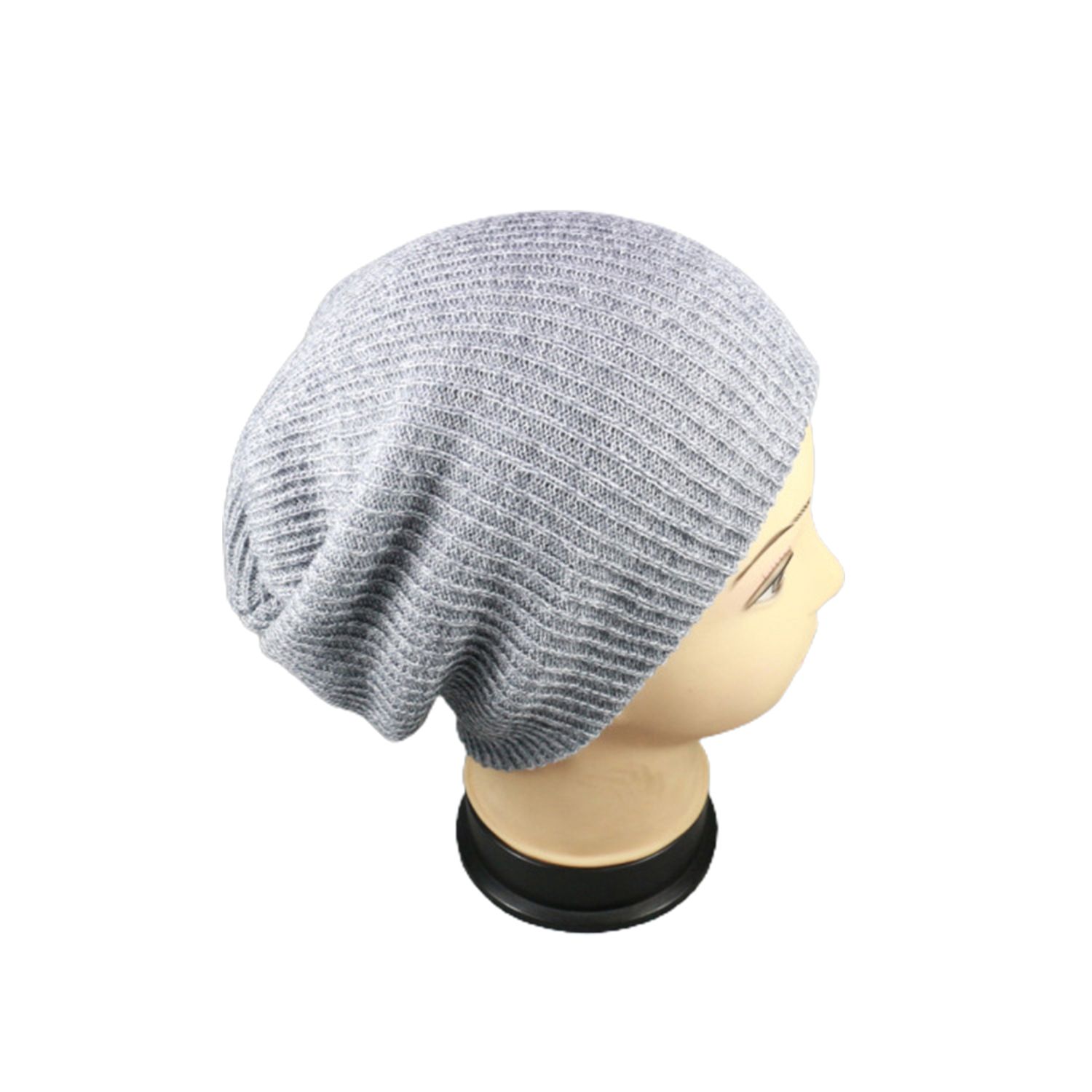 Men Beanie Hat Solid Color Pure Color Brimless Beanie Cap