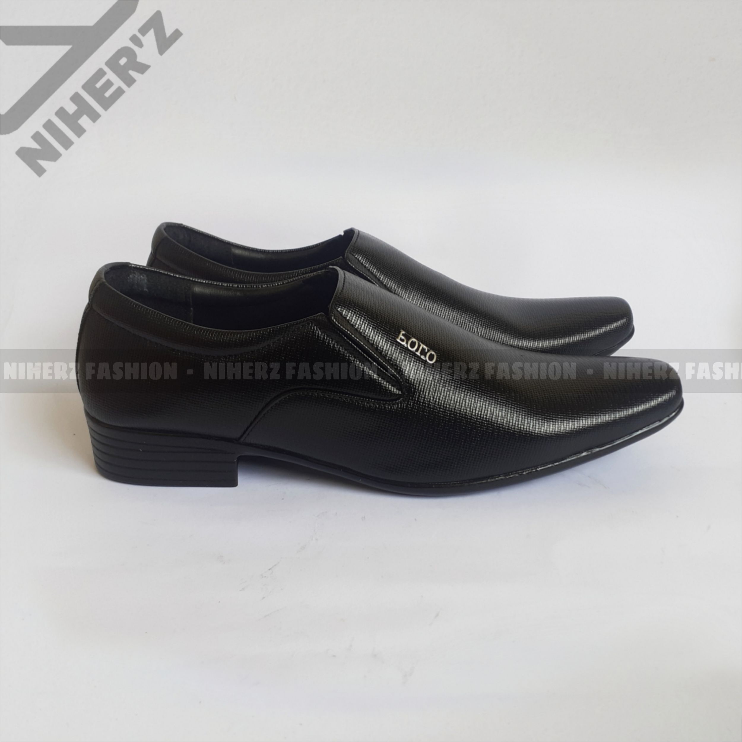 Latest Design Leather Shoes Five Star Forged For Men Premium Quality Design [Socks Free]