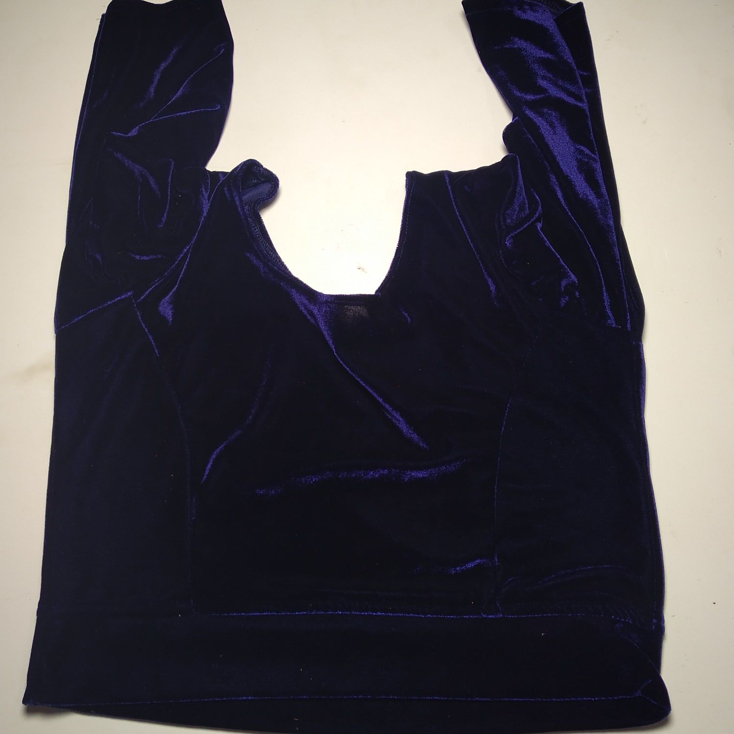 INDIAN VELVET STRETCHY BLOUSE 3Q PRINT