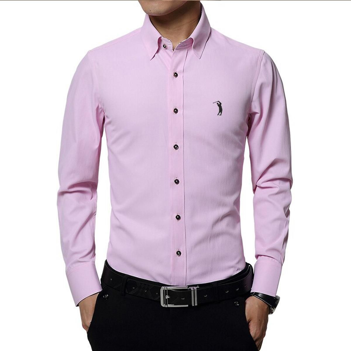 2021 Sergio K Aramy ALEATORY Men shirt printing cardigan slim long-sleeved social casual top embroidered high-quality shirt