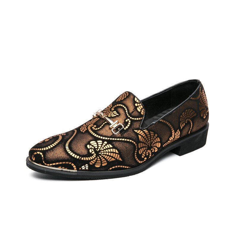 New Luxury High Quality British Men's Fashion Leather Dress National Pattern Oxfords Classic Gentleman Wedding Prom Shoes