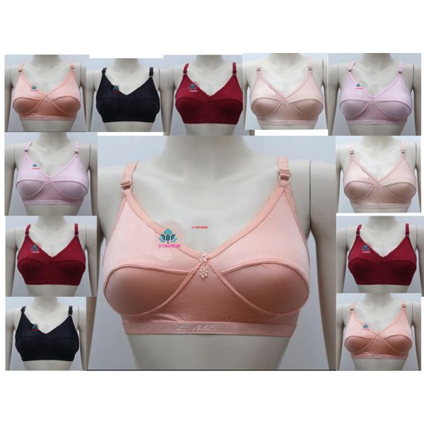 Streachable Super Soft and Comfortable Multicolor Bra-1pcs