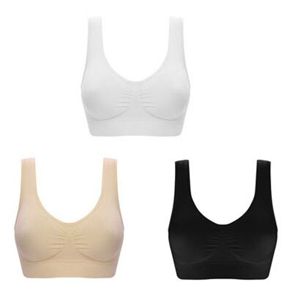 3pcs/set Women Bra Plus Size Seamless Bra No pad Underwear Wireless Comfortable Active Bralette Brassiere Bra
