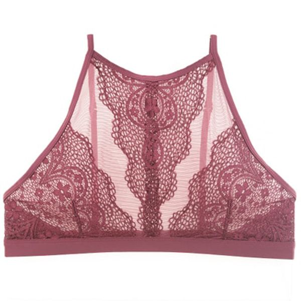bralette bra Summer girl slim thin back without rims bra  belly underwear bras for women