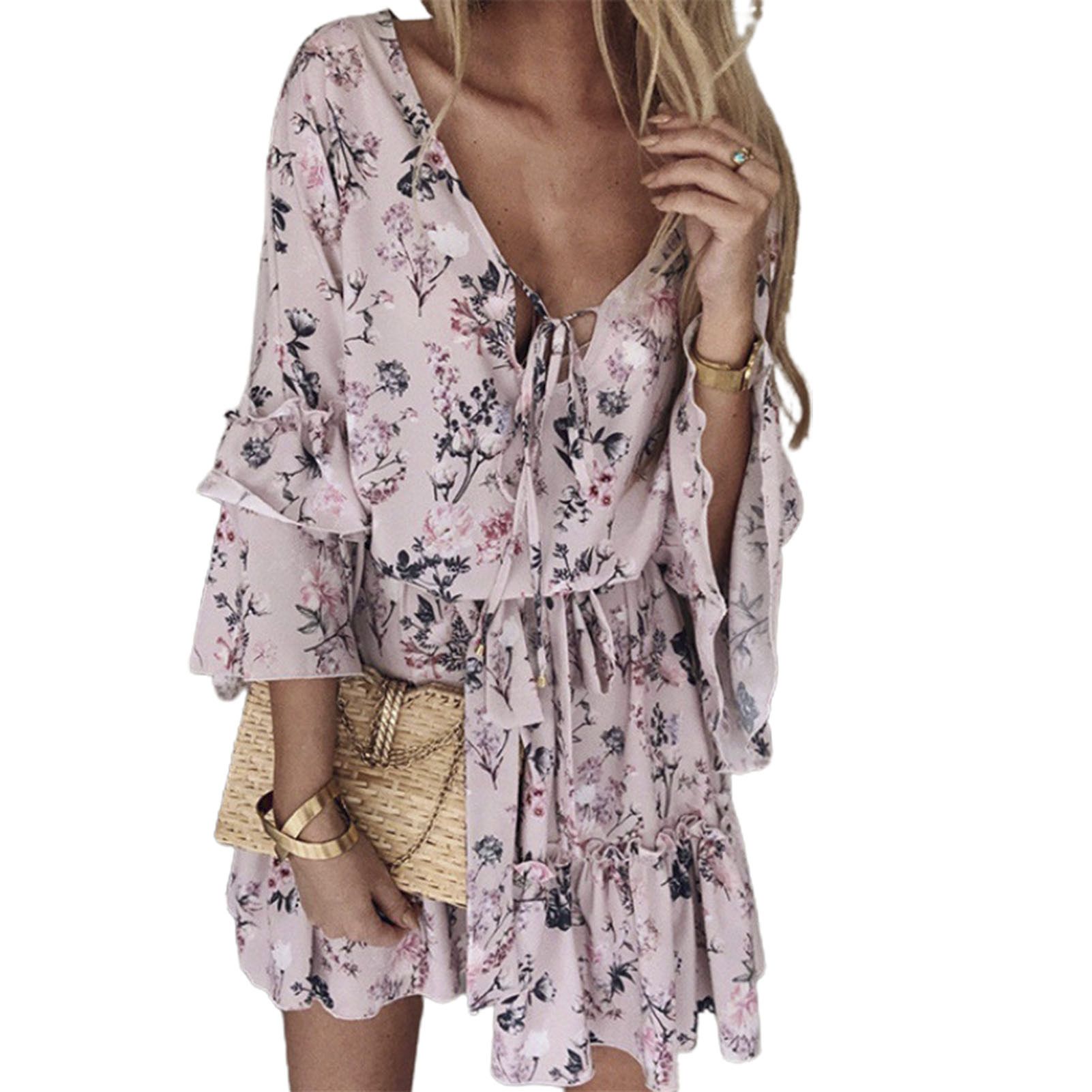 Beh Dress V-Neck Female Holiday Beh Dress