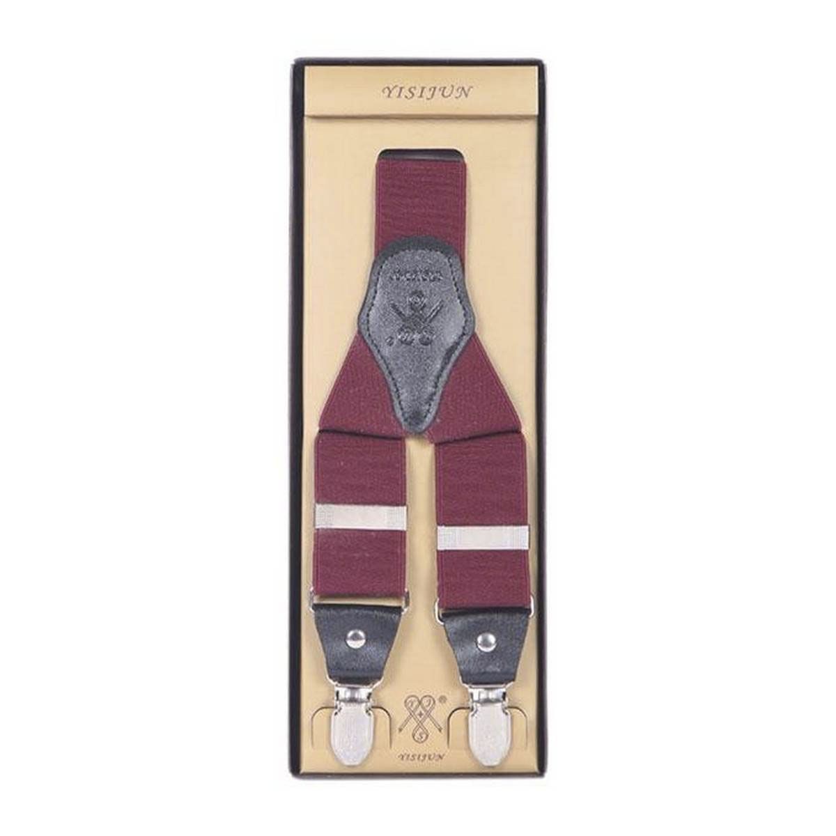 Brown Fabric Suspender For Men