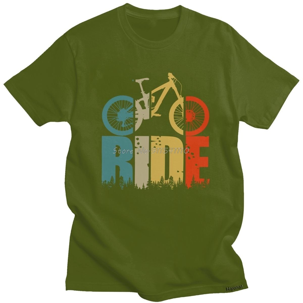 Retro Ride Your Mountain Bike T Shirt Men MTB Lover T-shirt Short Sleeved Print Cotton Tee Top Cyclists And Bikers Gift Clothing