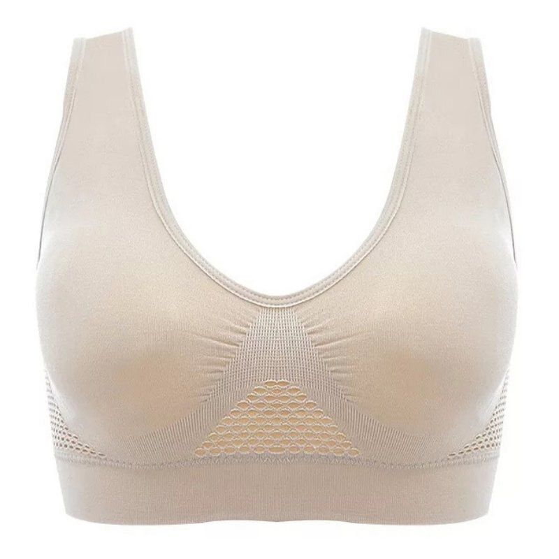 Wholesale Bra Women Lingerie Seamless Vest Type Venting U-shaped Beauty Back Sports Fitness Underwear Wire Free Solid Bra S1