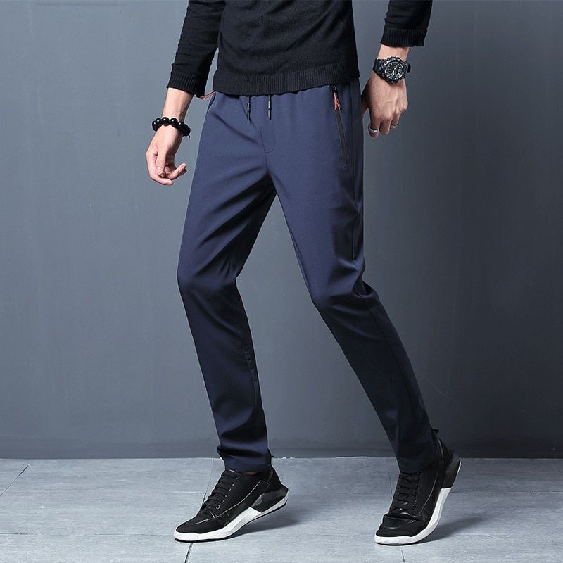 Men Pants Joggers Fitness Casual Fleece Outdoor Sweatpants Breathable Slim Elasticity Trouser Plus Size Men Pants