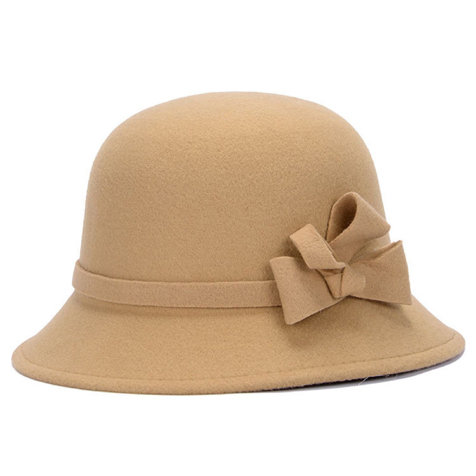 Bucket Hat with Bow Wide Brim Hat