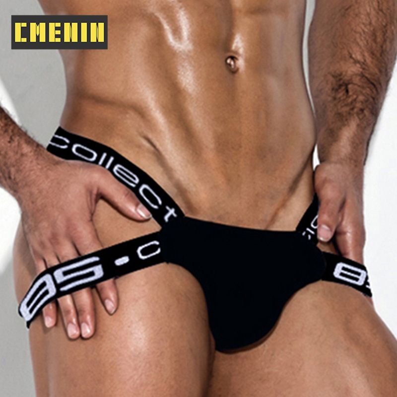 CMENIN 1pcs BS 1 Pcs  Men Underwear thongs 2021 New Style Breathable Cotton Underpants 3 Colors Jockstraps BS3501