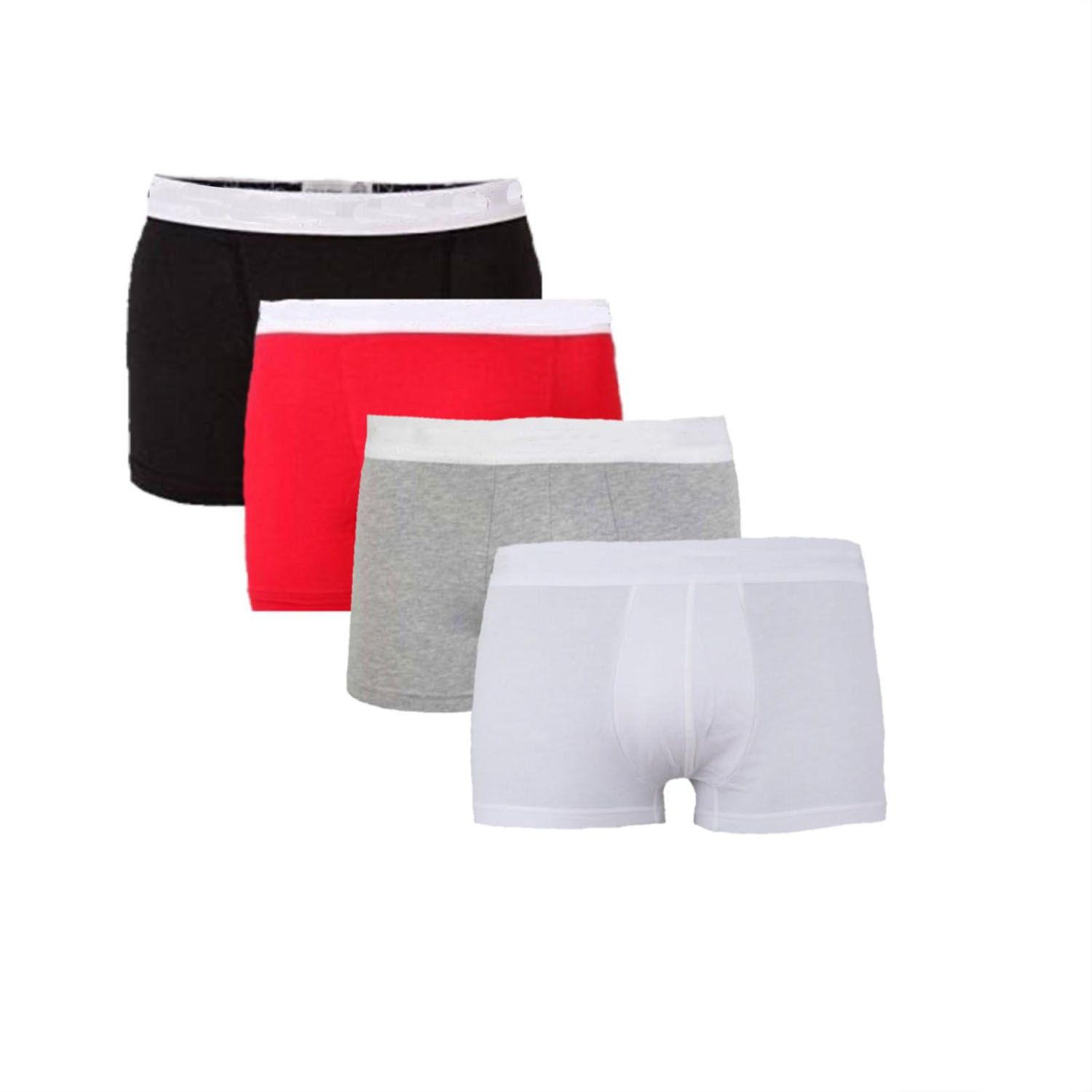 Pack of 4 Cotton Boxers for Men