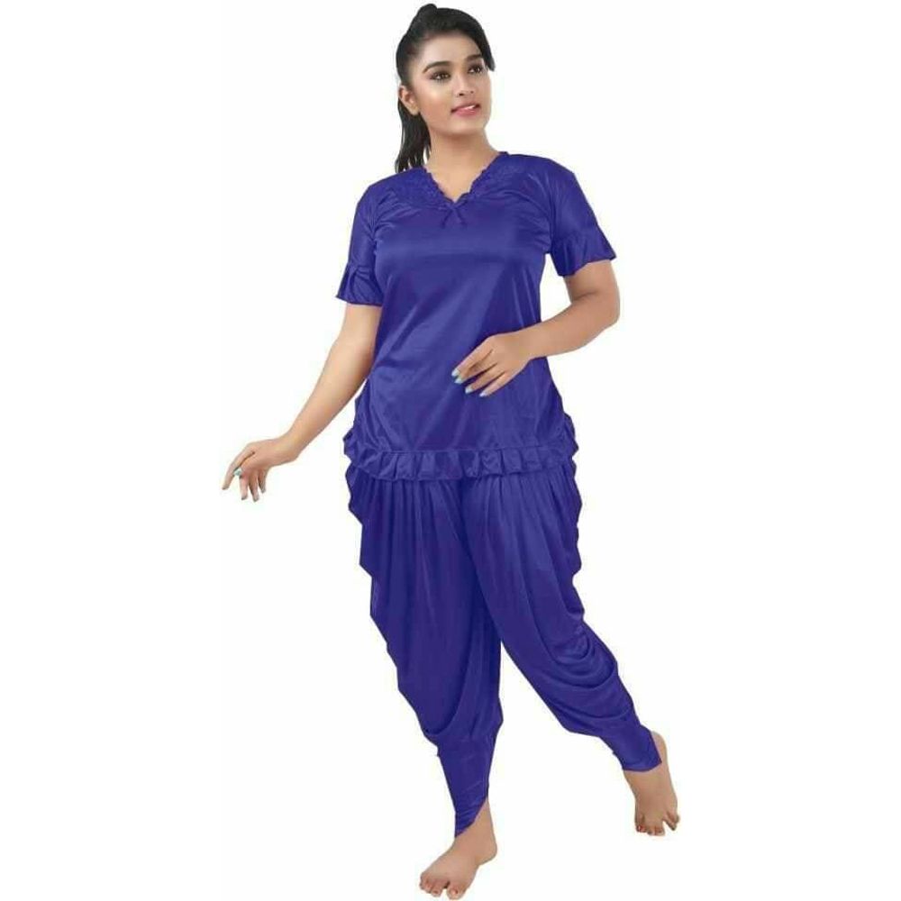 Unique Comfortable Dhoti Style Night Dress (2 Part) for Night Wear, Sleepwear, Honeymoon