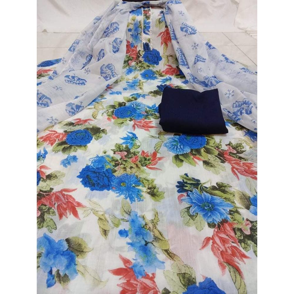 Unstitched Printed 3Pcs for Women