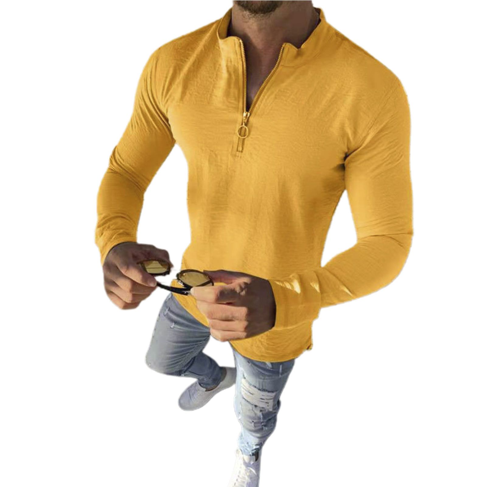 Men T-shirt Simple Casual Spring Shirt