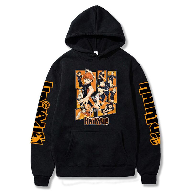 Anime Haikyuu Hoodies Sweatshirts Men/women  Hop Streetwear Hoodie Anime Hoodies Men's Sweatshirts