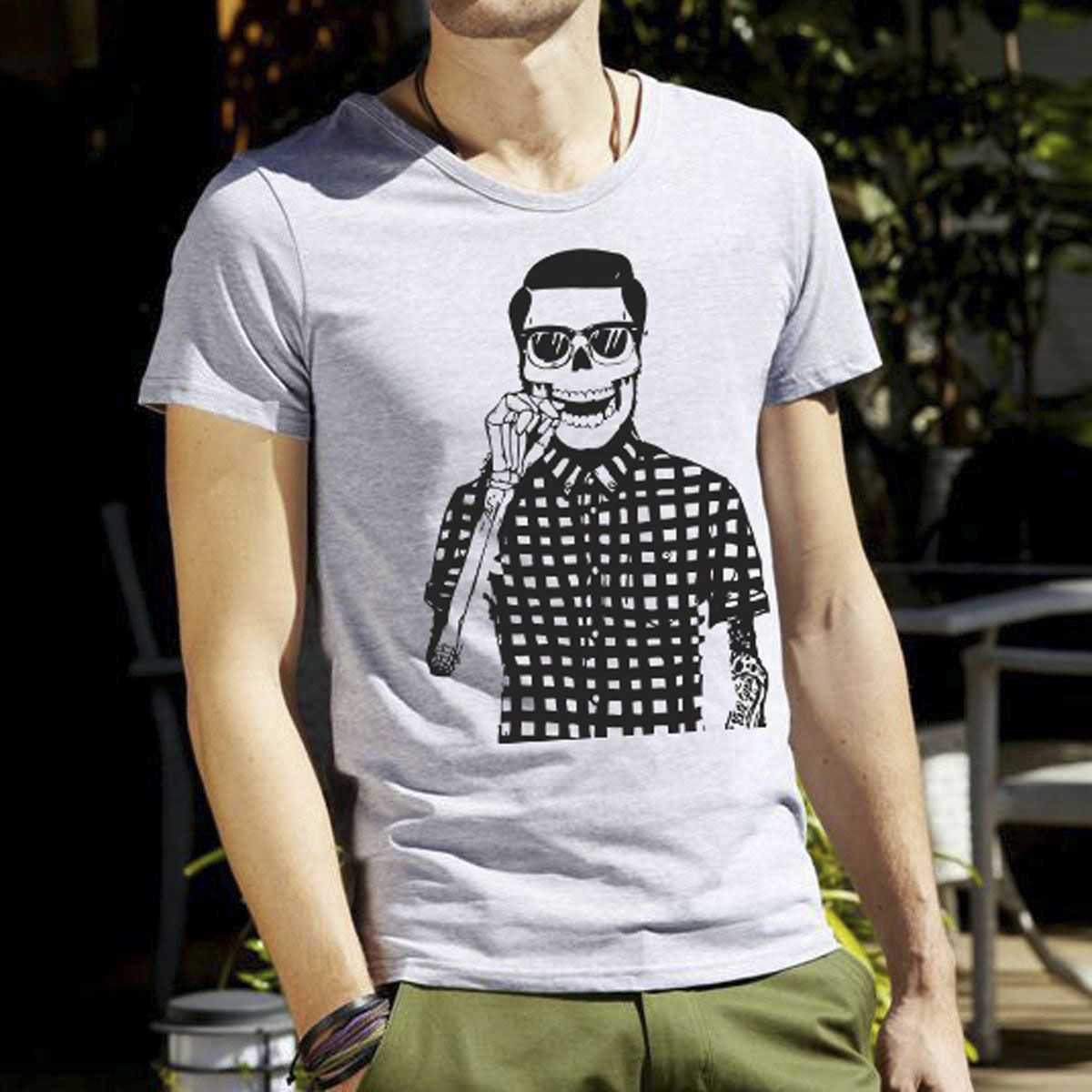 Grey Shirt Fashionable Half sleeve T-Shirt for Man