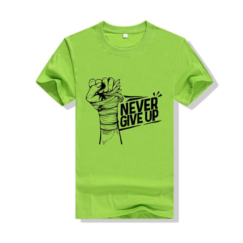 Never Give Up Fashionable Jersey Tshirt - Tshirt For Men