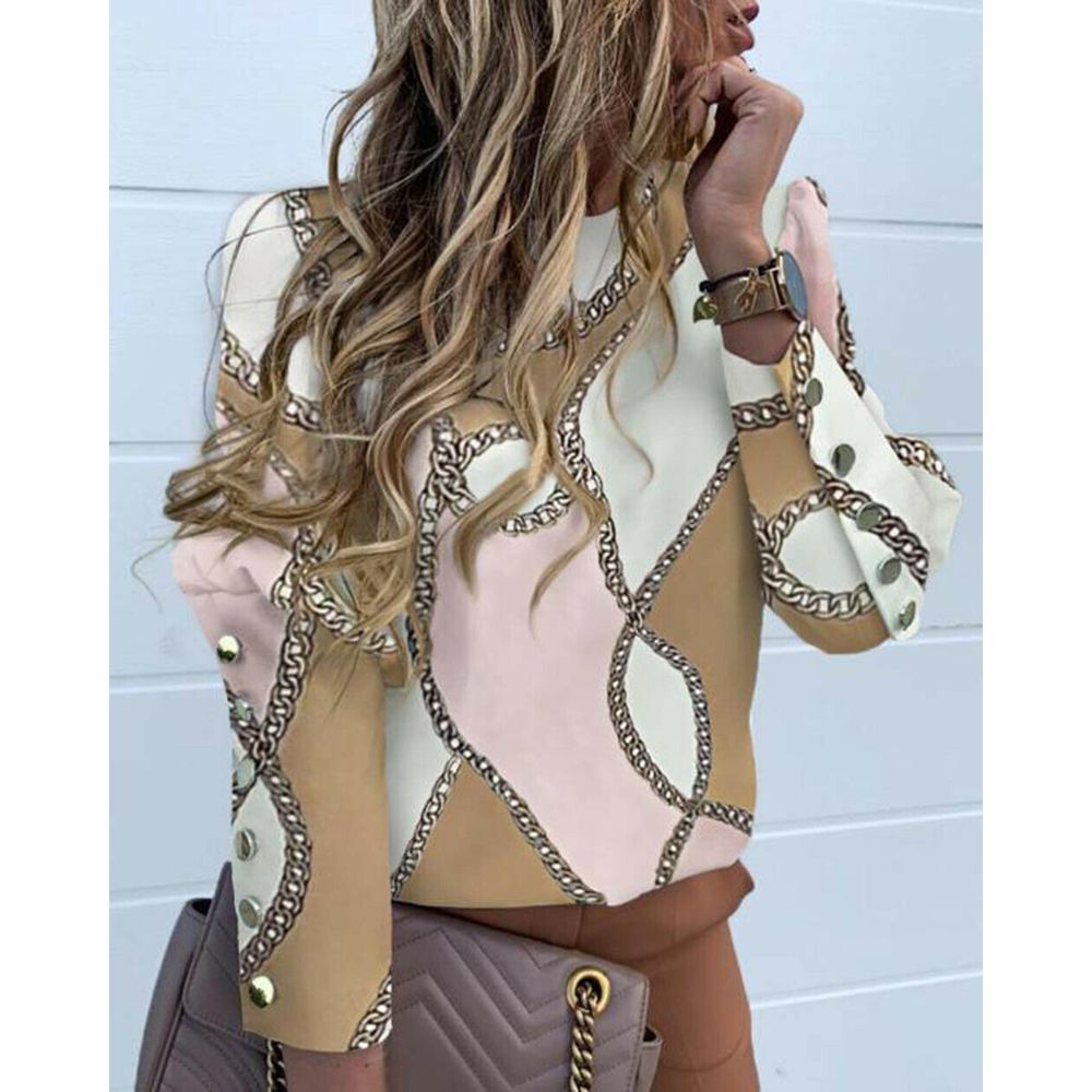 Beautiful Woman Sleeve Puff Long Shirt Women Button Shirt OL Work Cocktail Tops