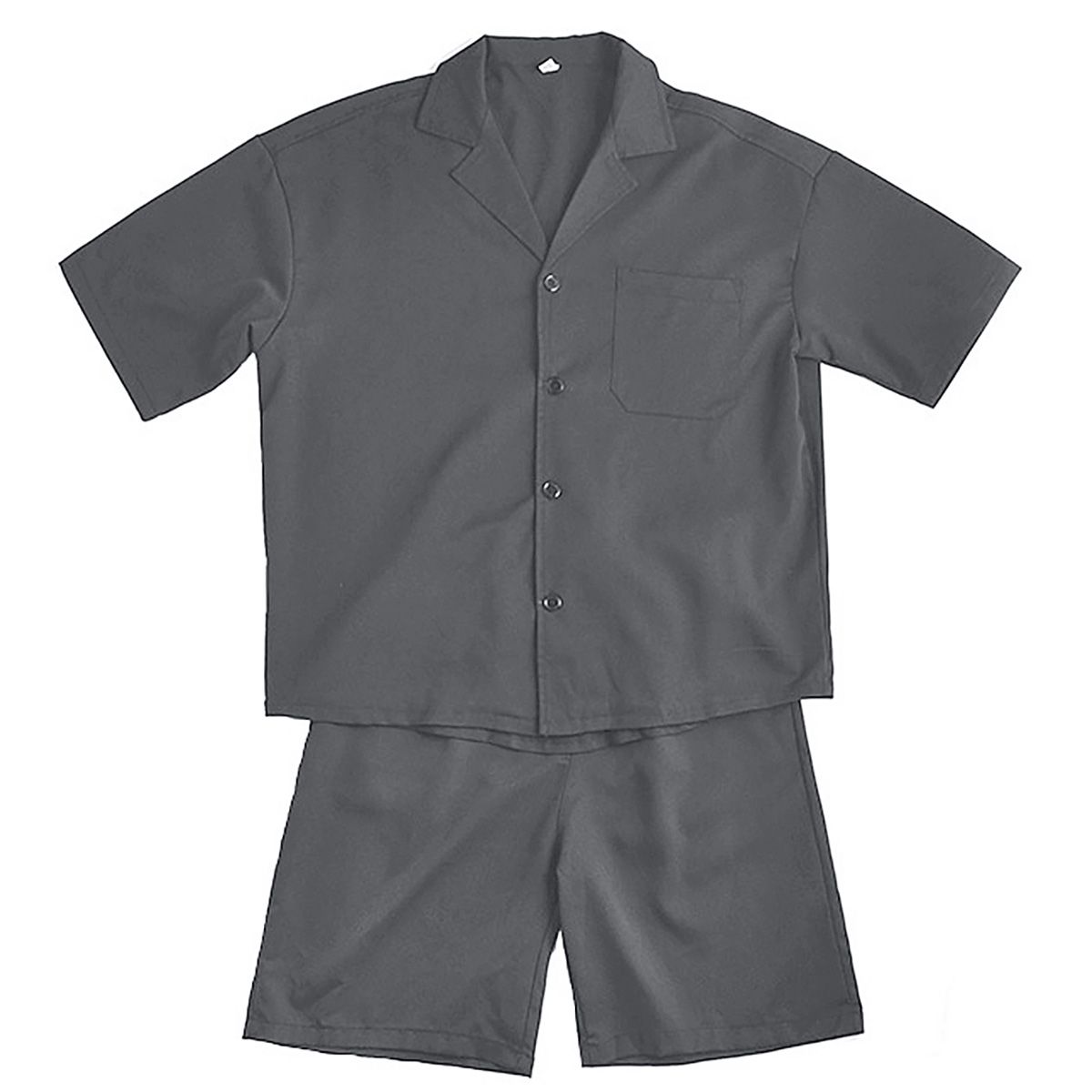 Men Summer Fashion Casual Short Sleeves Pockets Shirt Top Shorts Pants Suit