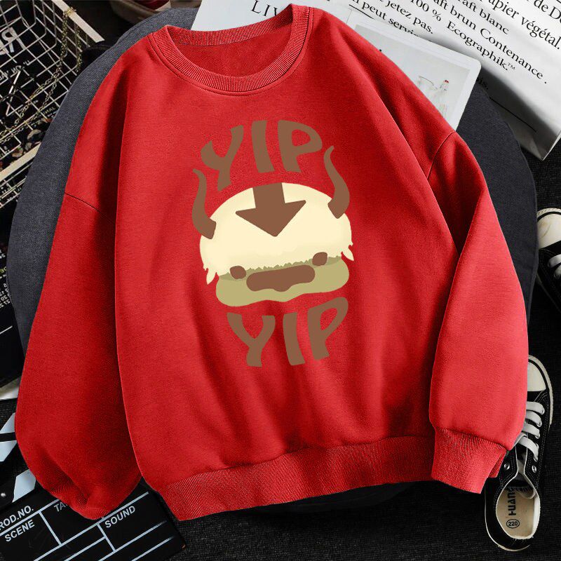 Man Fleece Sweatshirts Avatar The Last Airbender Harajuku Loose Streetwear Top Autumn Spring O Neck Pullover Hoody Mens