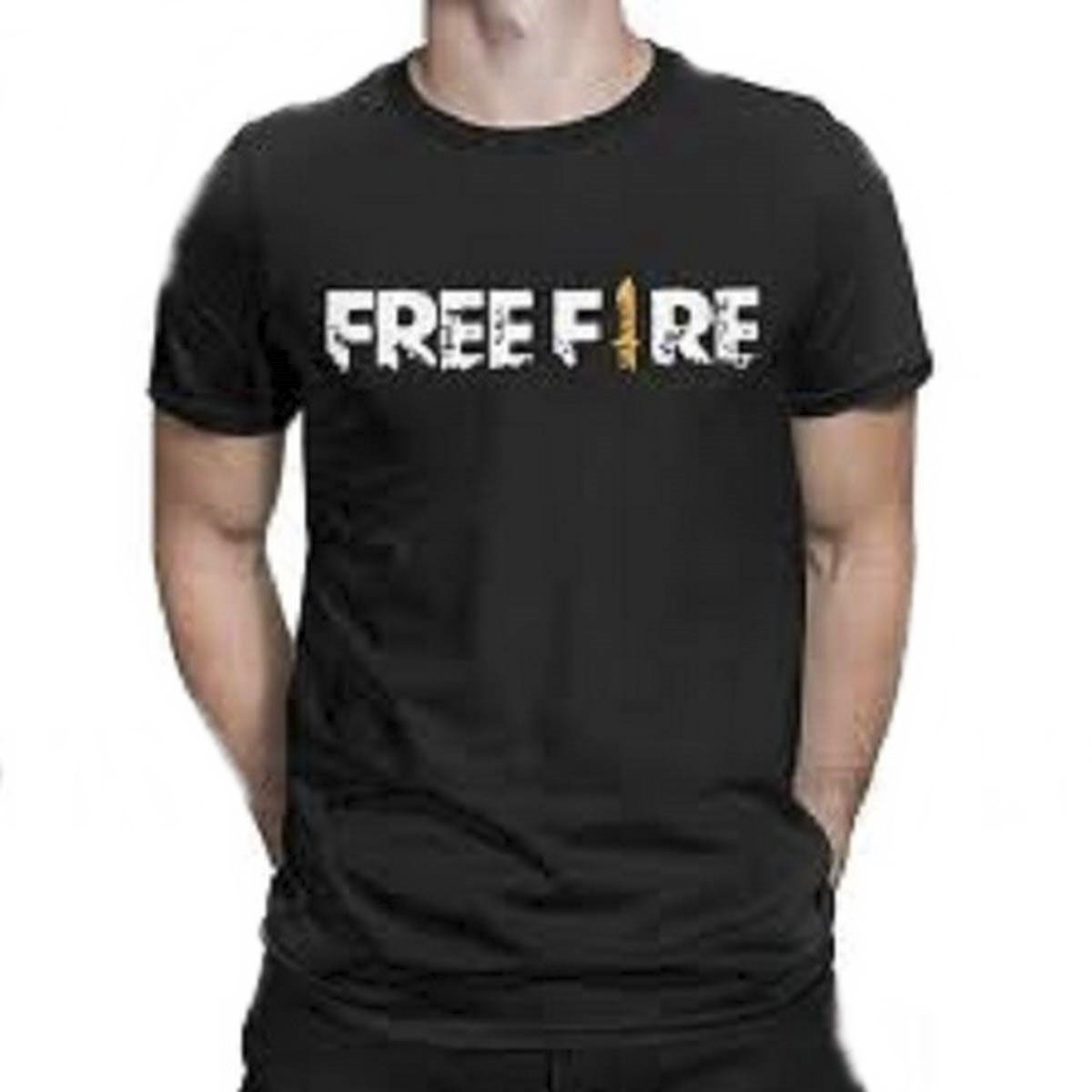 Free Fire Black Short Sleeves T-Shirt For Men