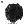Women Hair Bun Extension Wavy Curly Messy Wig Wedding Bride Chignon Hairpiece